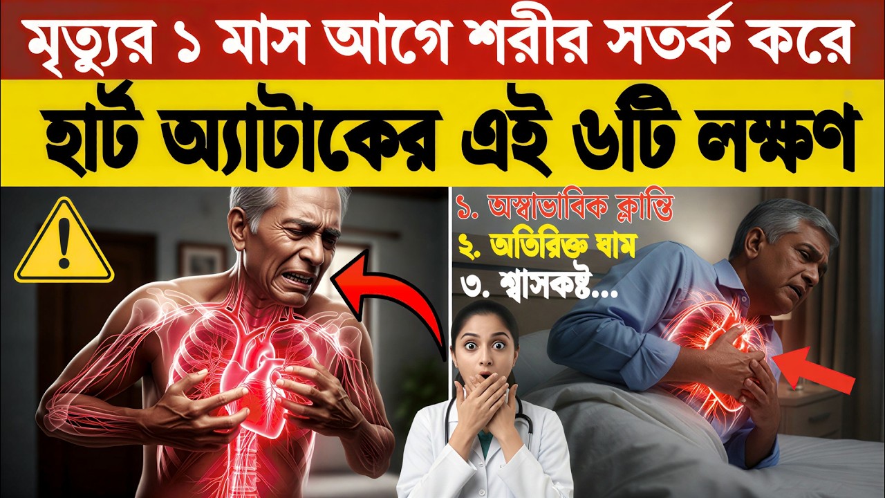 আপনি কি হার্ট অ্যাটাকের ঝুঁকিতে আছেন? এই ৬টি সাইন দেখে নিন!