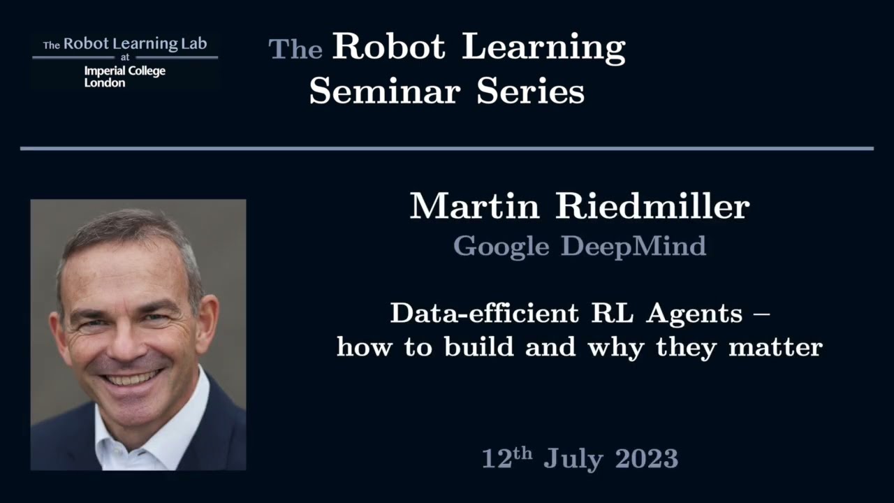 Martin Riedmiller - The Robot Learning Seminar Series