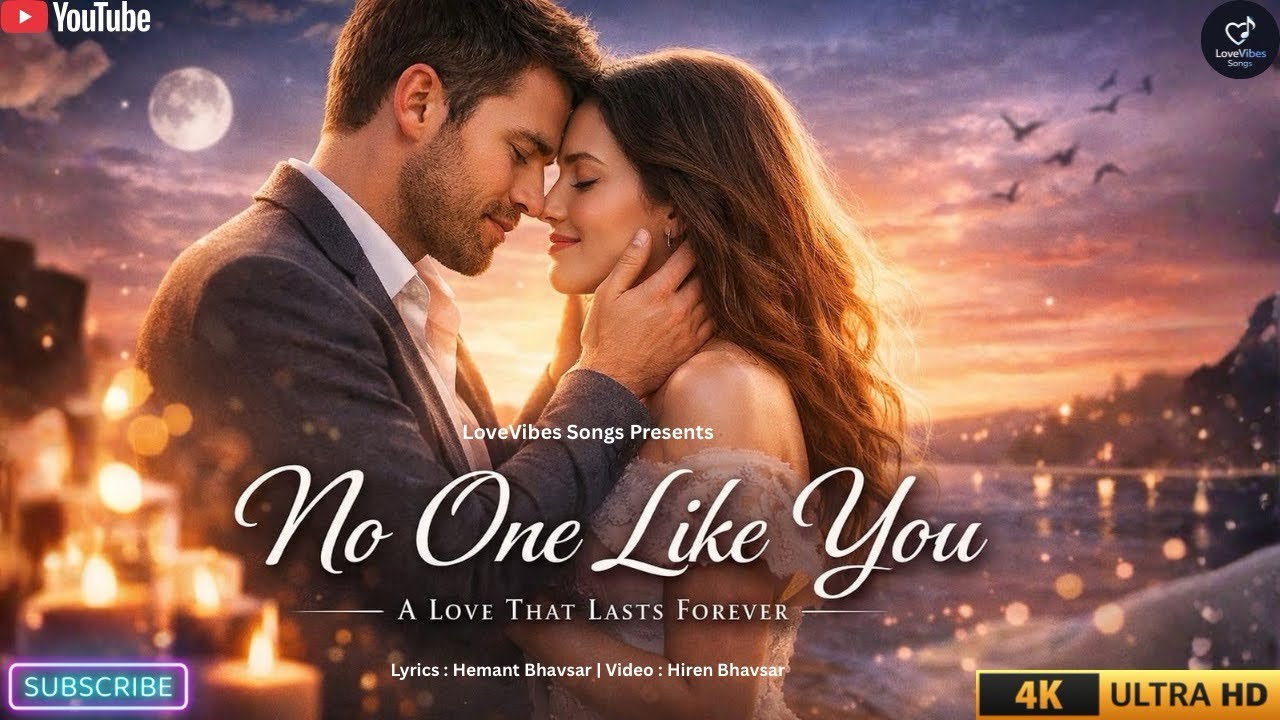“No One Like You” is a romantic fusion song blending Hollywood emotion with a subtle Bollywood touch