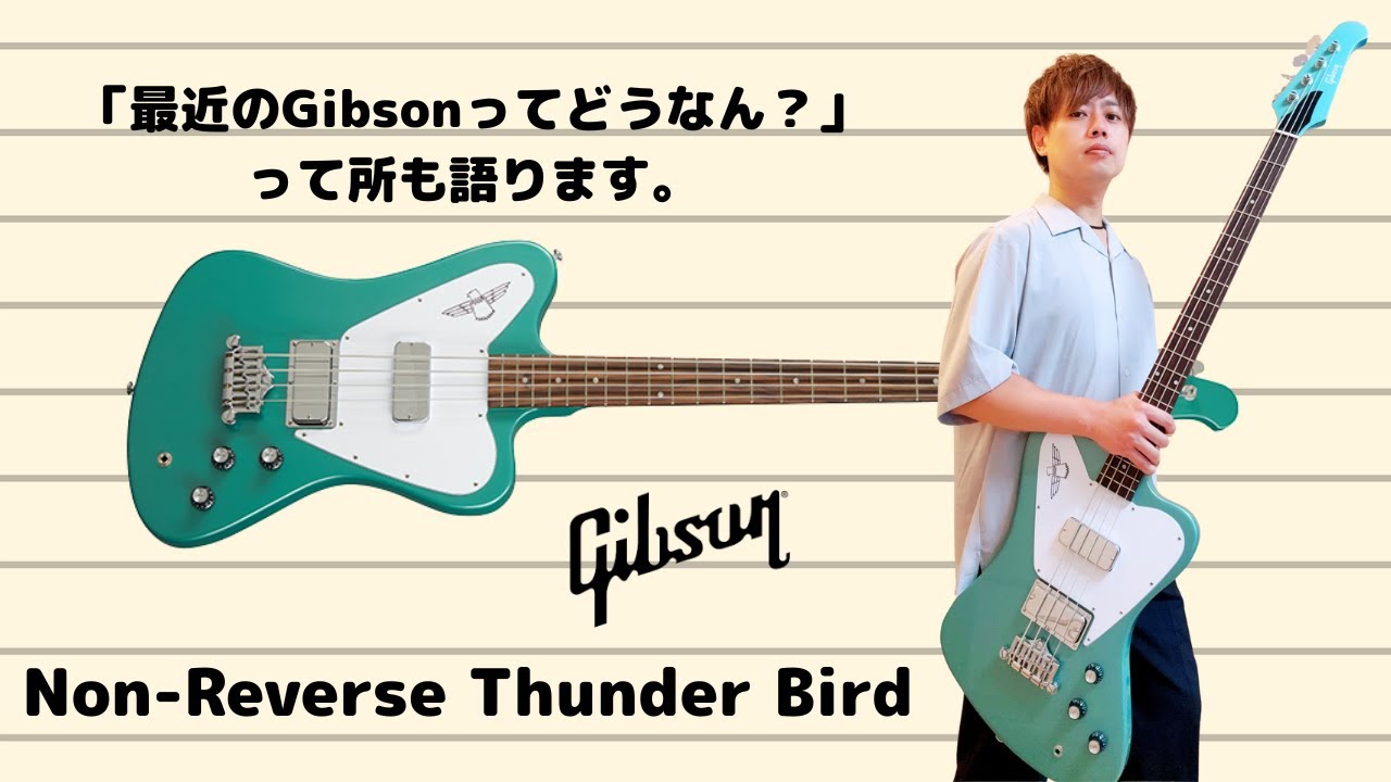 機材紹介「Gibson Non-Reverse Thunder Bird」〜最近のGibsonの品質についても語ります〜