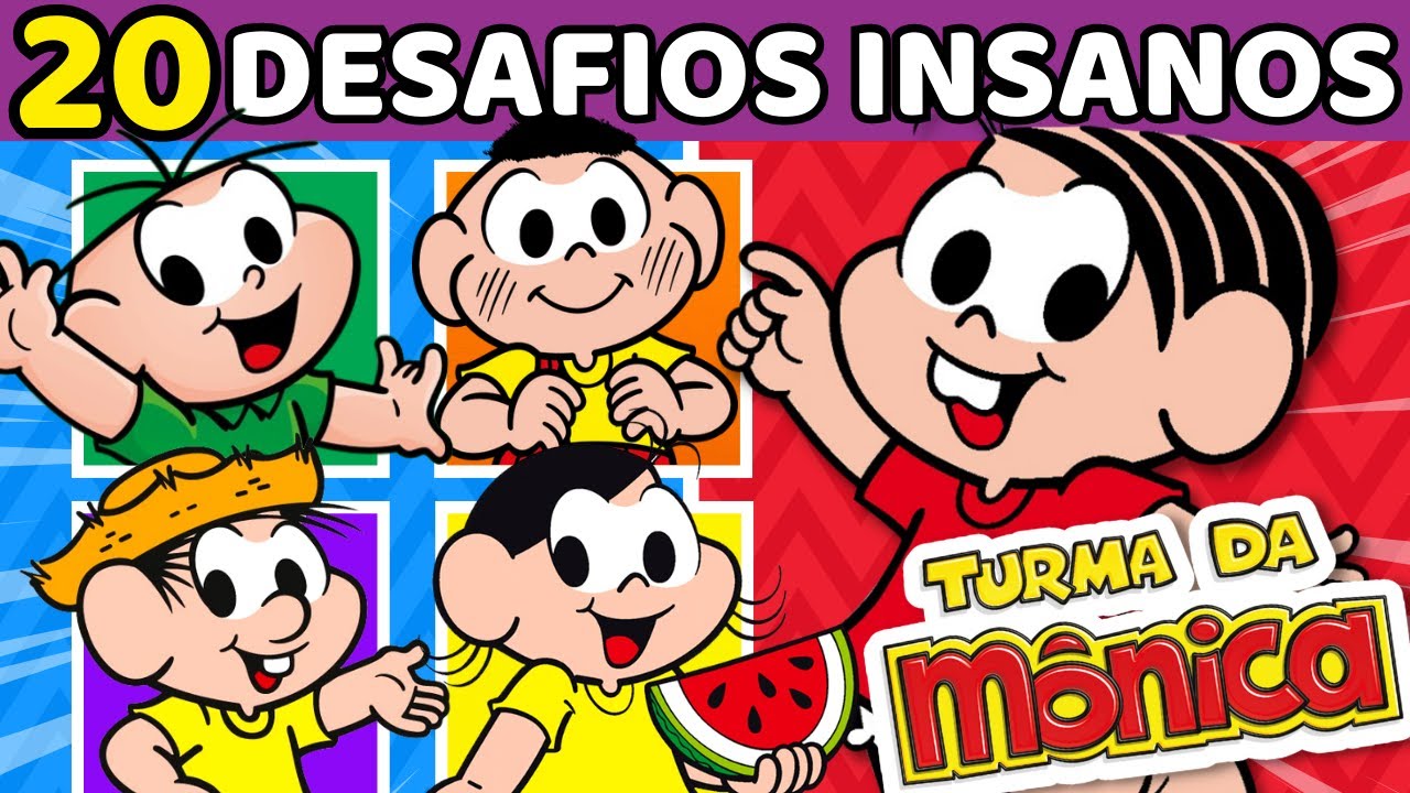 🔴25 DESAFIOS INSANOS TURMA DA MÔNICA | Jogos Turma da Mônica| Quiz