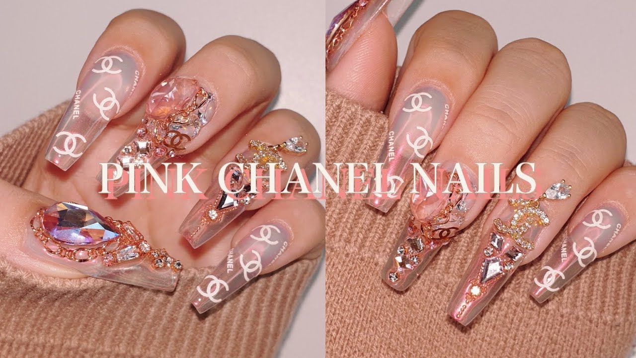 розовый CHANEL Ноготь💖 Удаление геля и наращивание ногтей в домашних условиях / Роскошные ногти