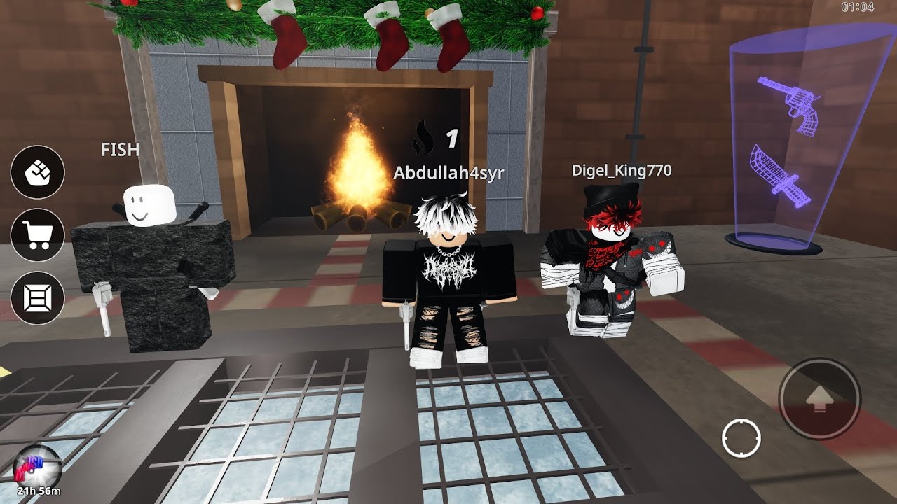 انا و digel_king تتربنا في لعبة murderers vs sheriff's duels