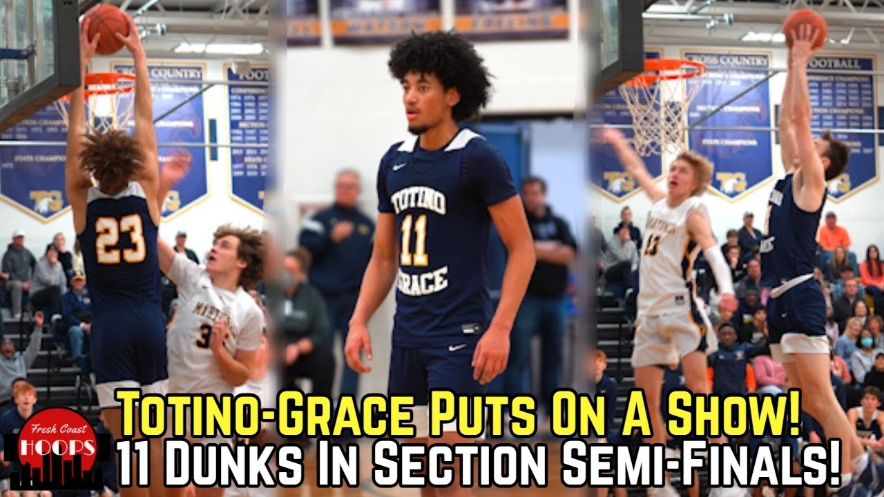 Totino-Grace Puts On A Show vs Mahtomedi! They Had 11 Dunks?!