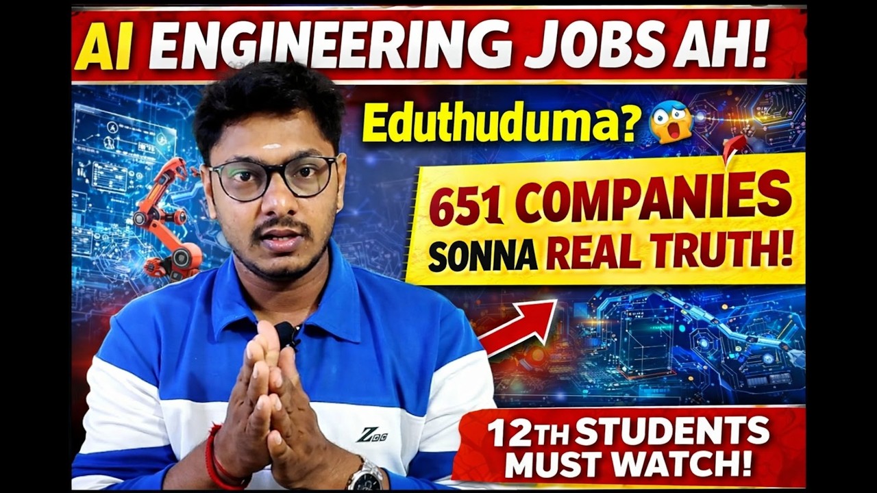 AI Engineering Jobs Ah Eduthuduma? 651 Companies Sonna Real Truth | 12th Students Must Watch” #ai