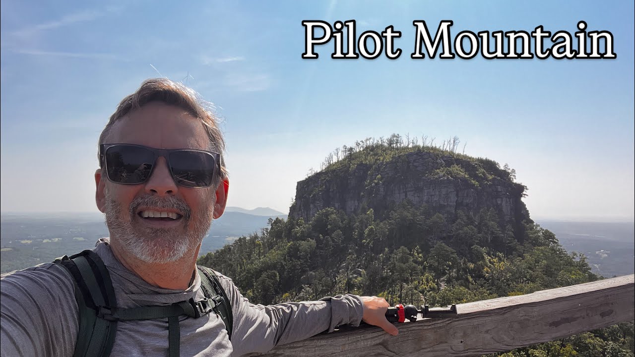 Pilot Mountain hiking with a new daypack!