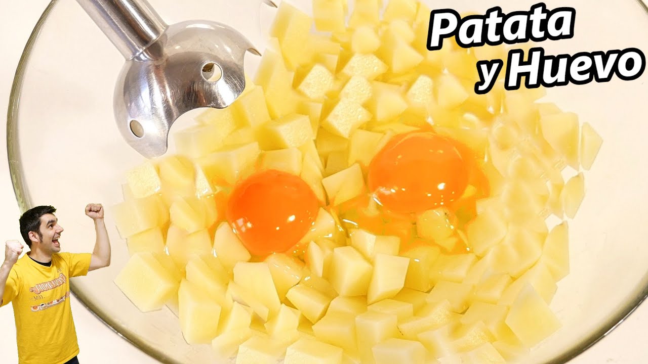 Tritura HUEVO Con PATATA y quedarás sorprendido con el resultado! 😍🥔🥚😋 Receta FÁCIL y DELICIOSA