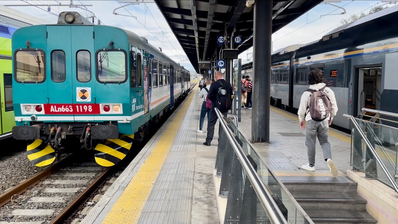 Ancora ALn 663 tra Empoli e Pisa! - Unità 1198 a Freni Bruciati!