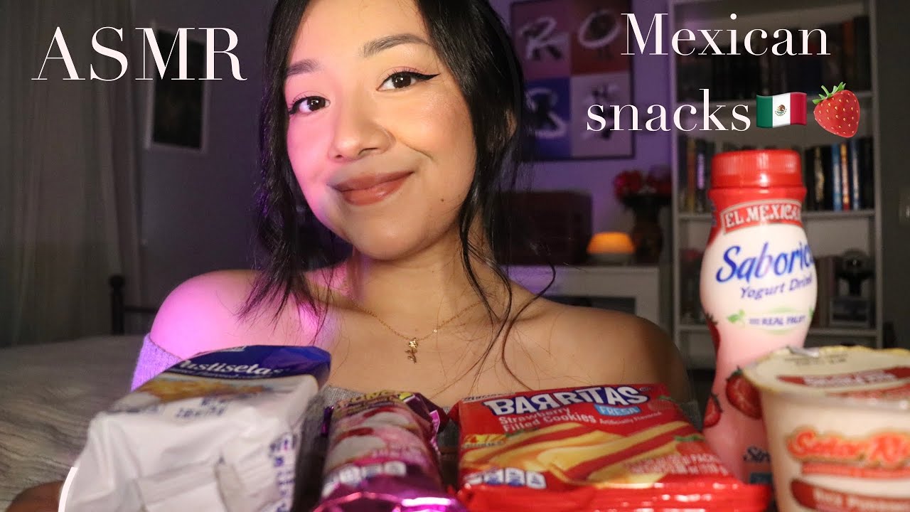 ASMR Eating my fav Mexican snacks!! (Sweets🍪) part 2