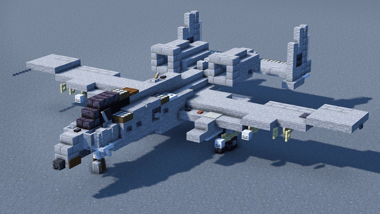 Обучающее видео по Minecraft A-10 Thunderbolt II Warthog