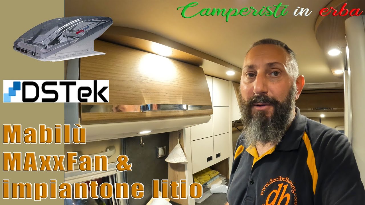 MABILU' ci sei t&ugrave;! Si lavora sulla #vanlife #DsTek #lifepo4 #inverter #carthago #malibu #maxxfan