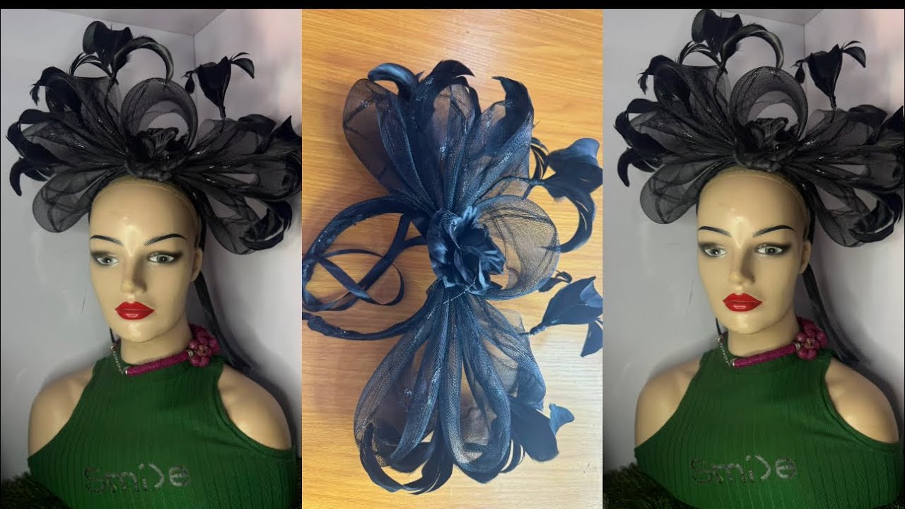 CRINOLINE AND FEATHERS 🪶 FASCINATOR 