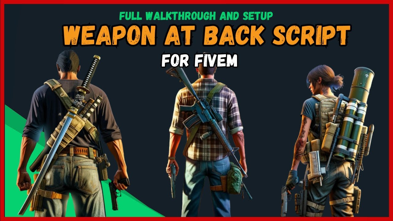 Скрипт QB-Weapon At Back | Полная установка и настройка | Бесплатно | Qbcore | 2024