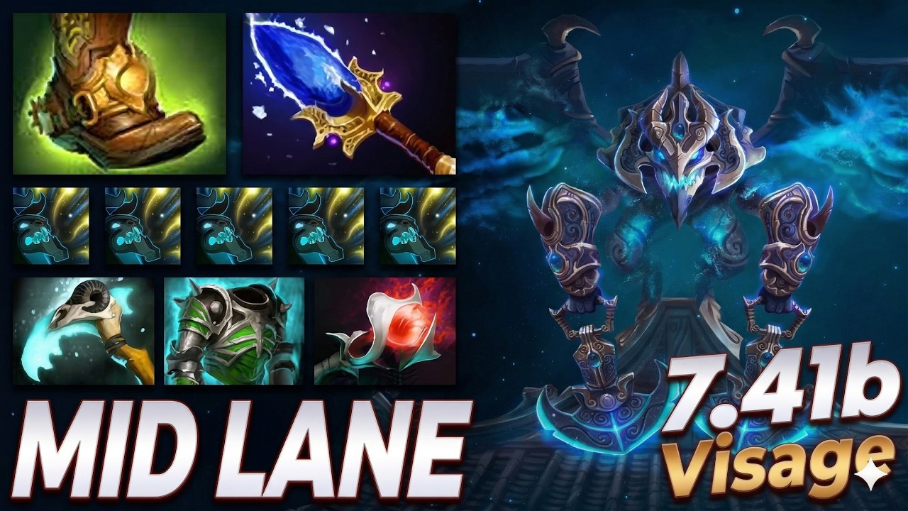 Visage Mid Lane | 7.41b | Pos 2 | Dota 2 Gameplay