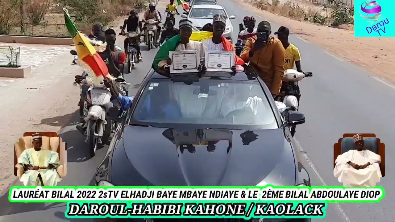 ACCUEIL CHALEUREUX DU LAURÉAT BILAL 2022 2sTV ELHADJI BAYE MBAYE NDIAYE À SON DOMICILE DAROUL-HABIBI