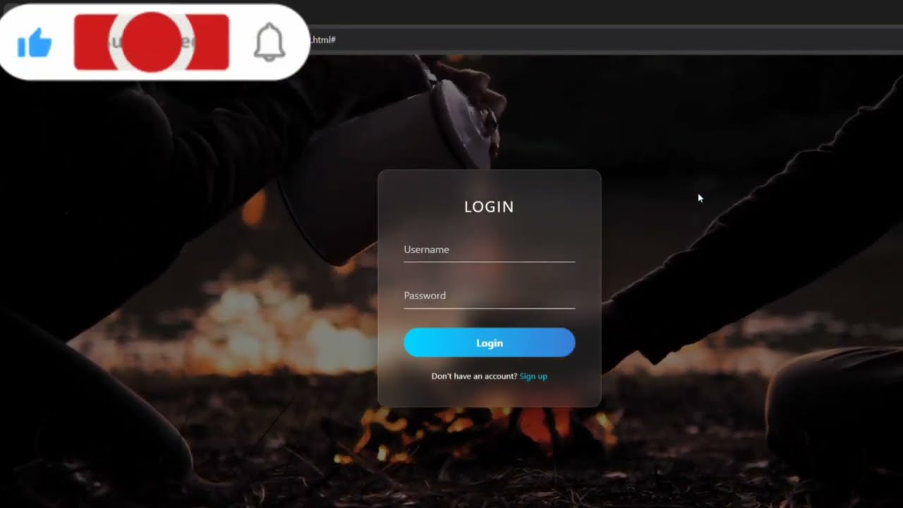 Video Background Login Form | HTML & CSS 