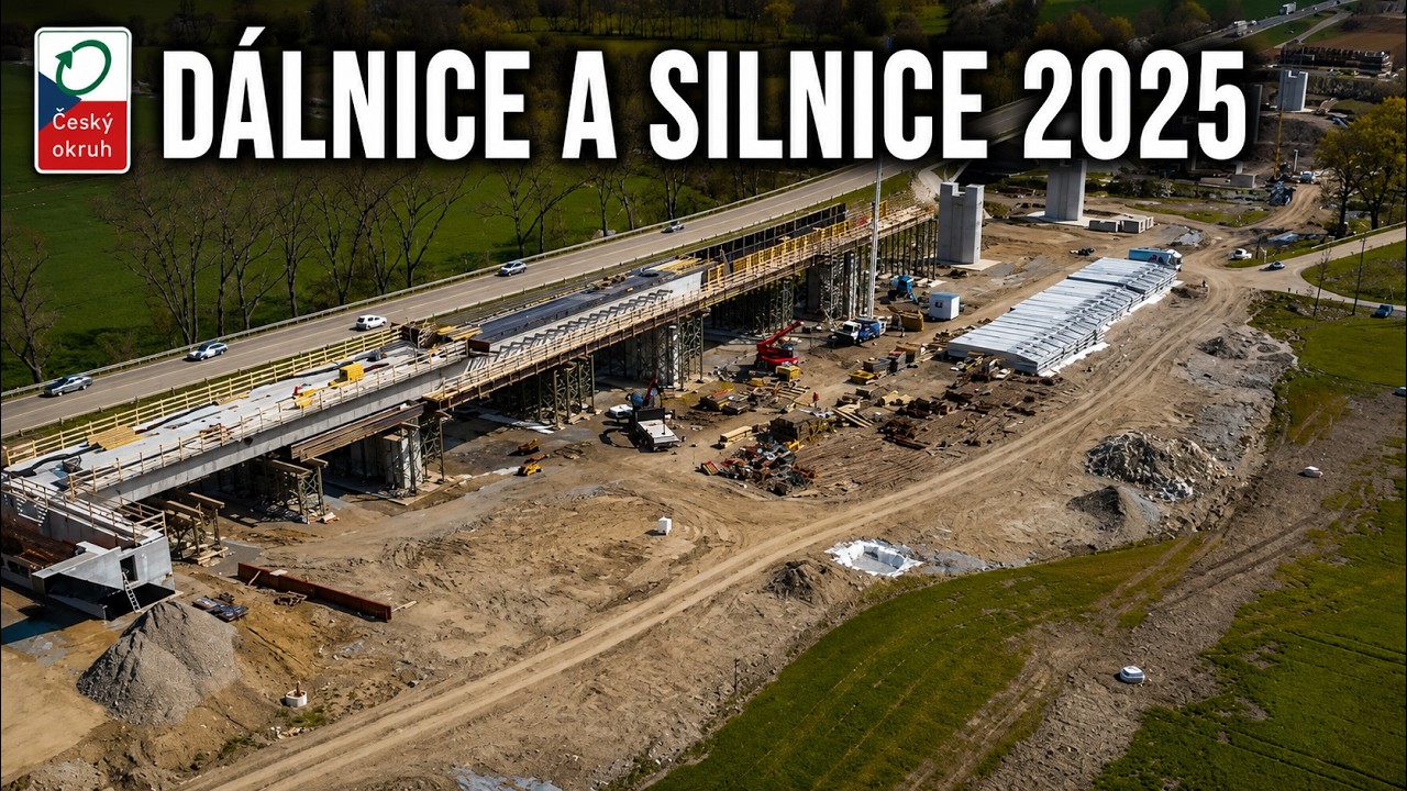České dálnice a silnice 2025 - přehled zahajovaných a zprovozňovaných staveb