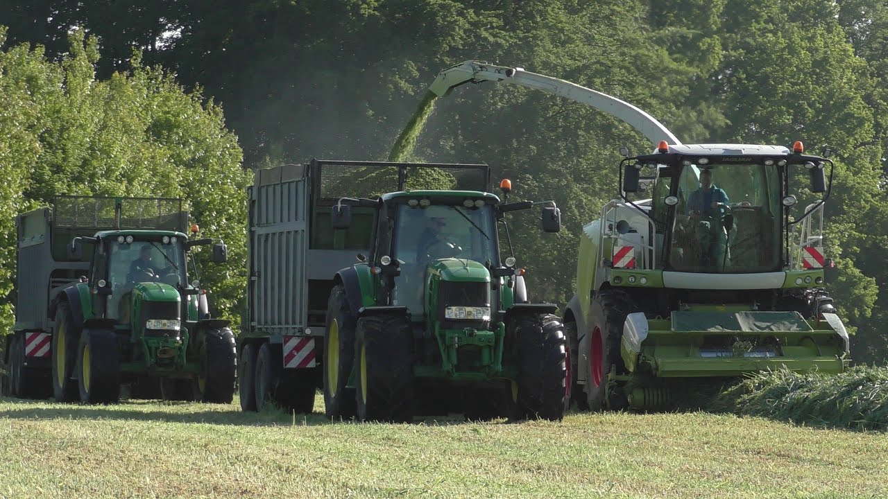 Gr&uuml;nroggen Ernte 2020 | 1.Schnitt | Claas Jaguar | John Deere | Steyr | Case |*4K*