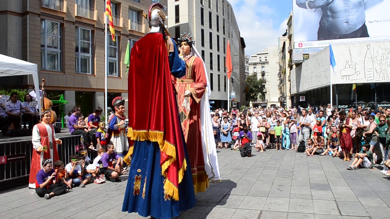 Gegants Vells de la pla&ccedil;a Nova de Barcelona - Seguici de Sant Roc de la pla&ccedil;a Nova (16/8/2013)