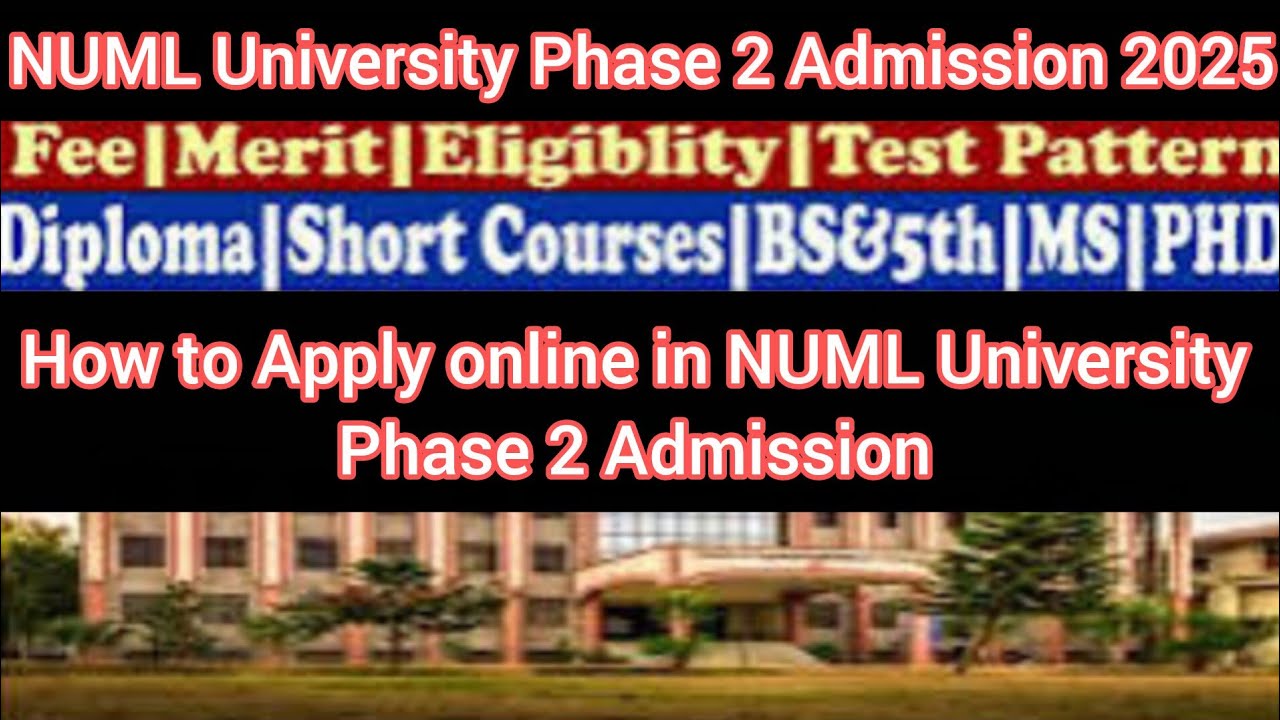 NUML Islamabad admission 2025 | How To Apply National University Of Modern Languages, Islamabad 2025