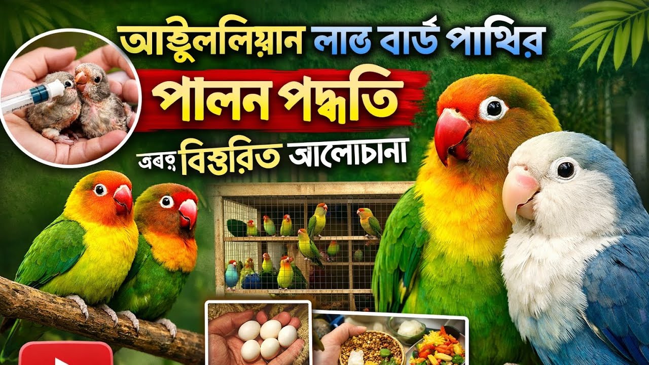 লাভ বার্ড পাখি পালন পদ্ধতি এবং বিস্তারিত আলোচনা। Love bird pairing । #lovebirds #lovebirdsfarming 