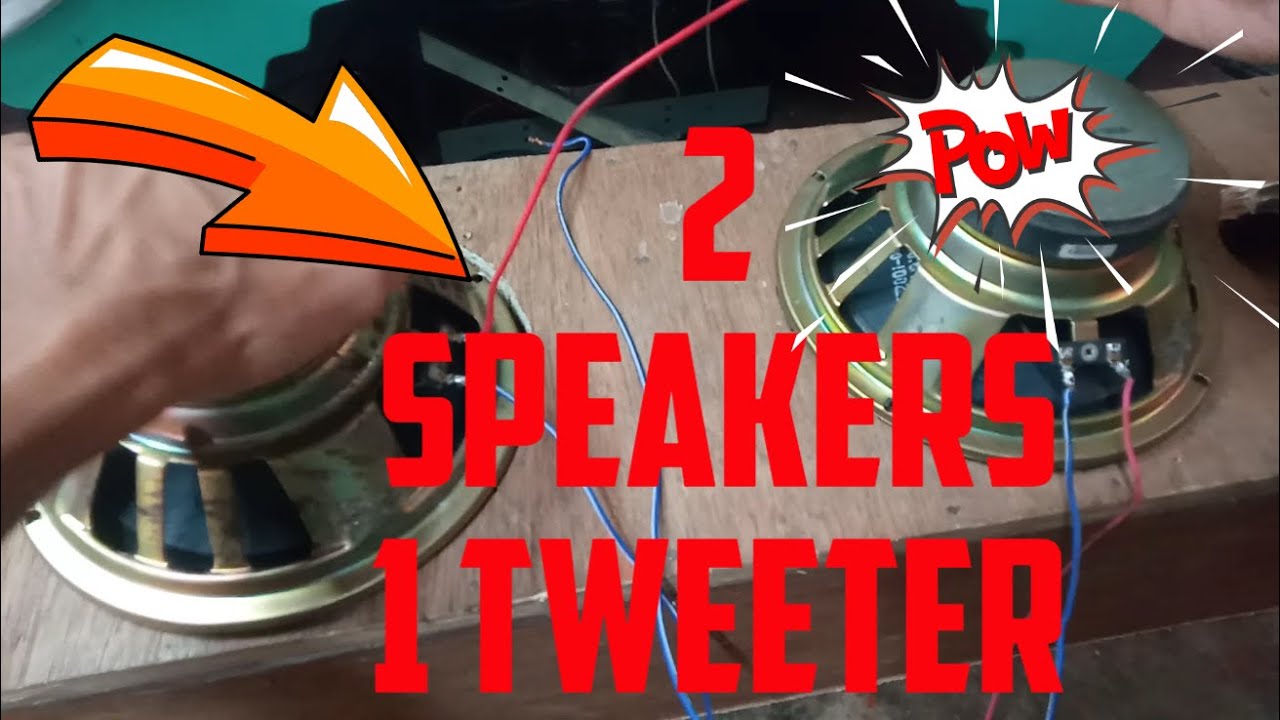 Paano mag wiring ng speaker 2 woofer 1 tweeter without dividing network