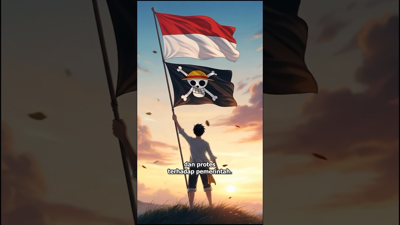 Bendera One Piece Berkibar di Indonesia