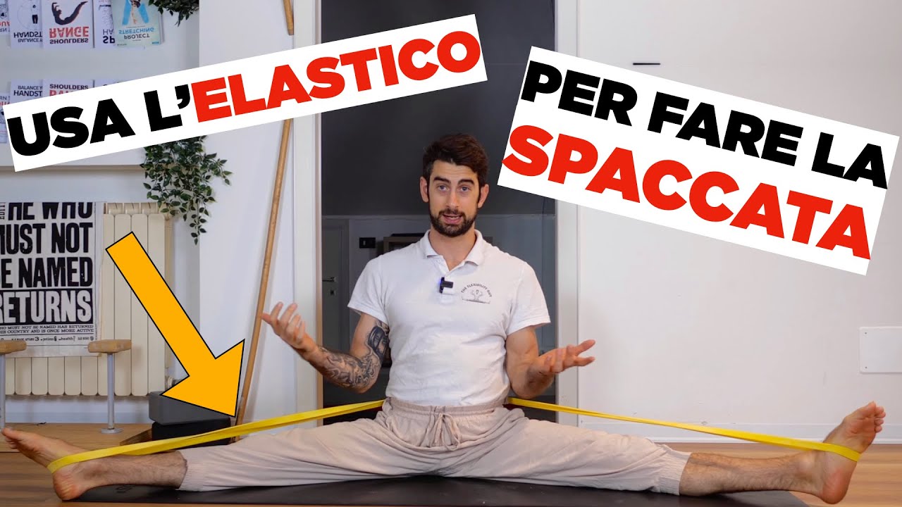 Arriva a fare la SPACCATA grazie alla loop band (elastico)