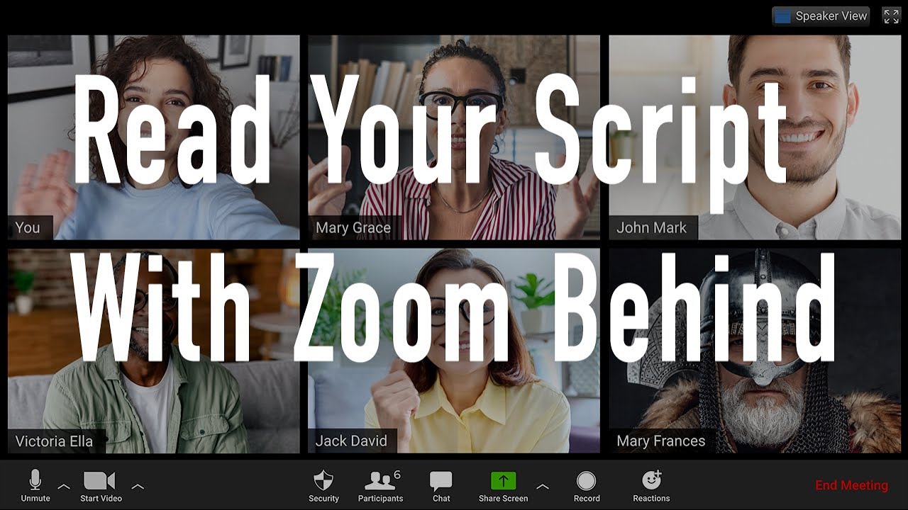 Как читать сценарий в Zoom