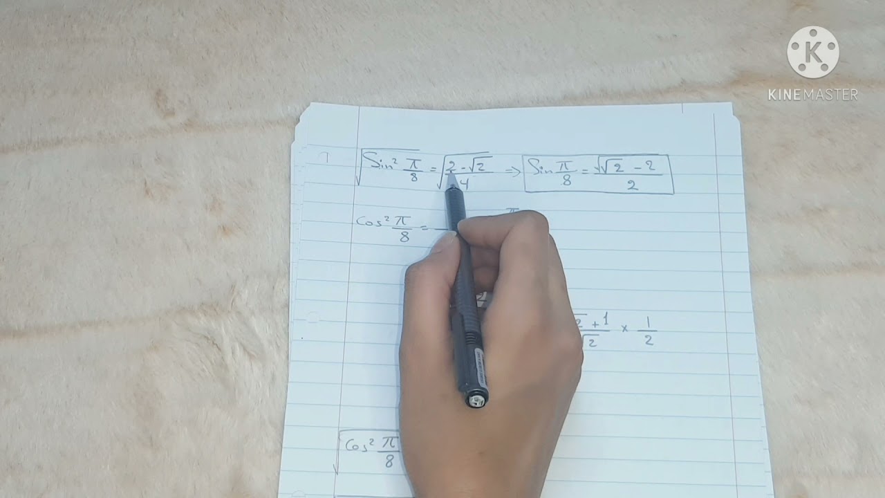 قوانين نصف الزاوية _ الخامس تطبيقي