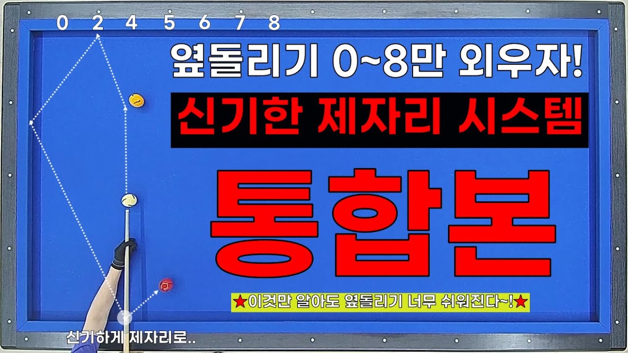 옆돌리기 너무 쉬운 제자리 시스템 통합본 / 0~8 만 외우면 됩니다! 이 영상을 보면 옆돌리기가 너무 쉬워집니다👍
