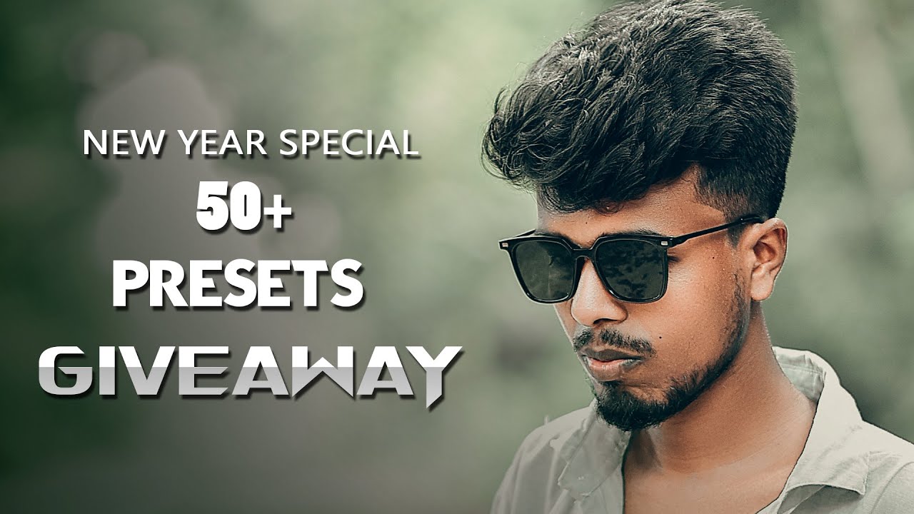 New Year Special Giveaway  -  Adobe Photoshop Camera raw 50+ Presets Free Download Now.
