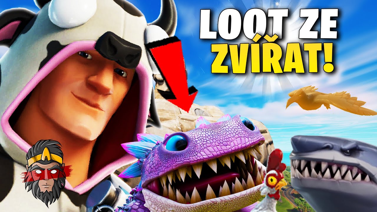 *CHALLENGE* LOOT ZE VŠECH ZVÍŘAT VE FORTNITE!!