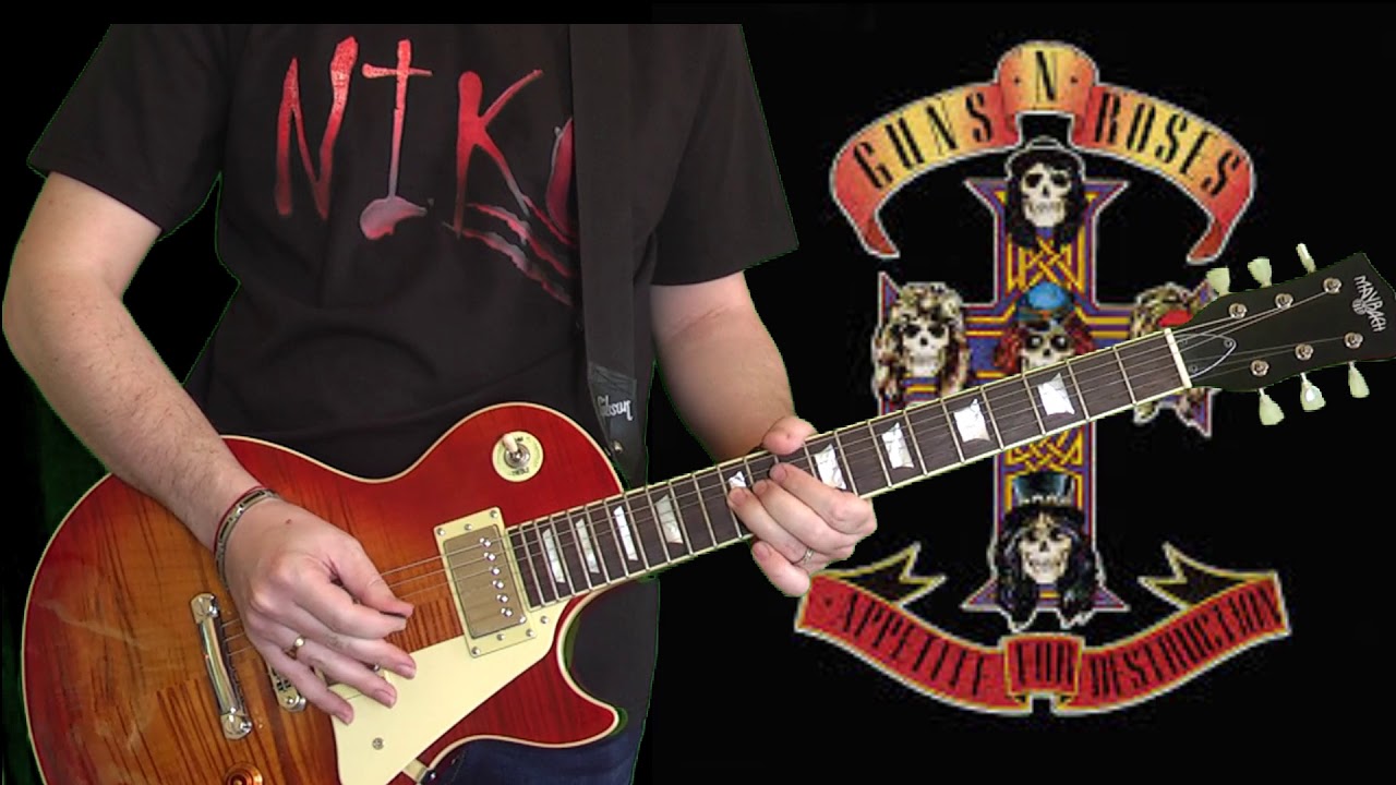 Guns N' Roses - Sweet Child O' Mine (guitar cover) with Maybach Lester Cherry Lane