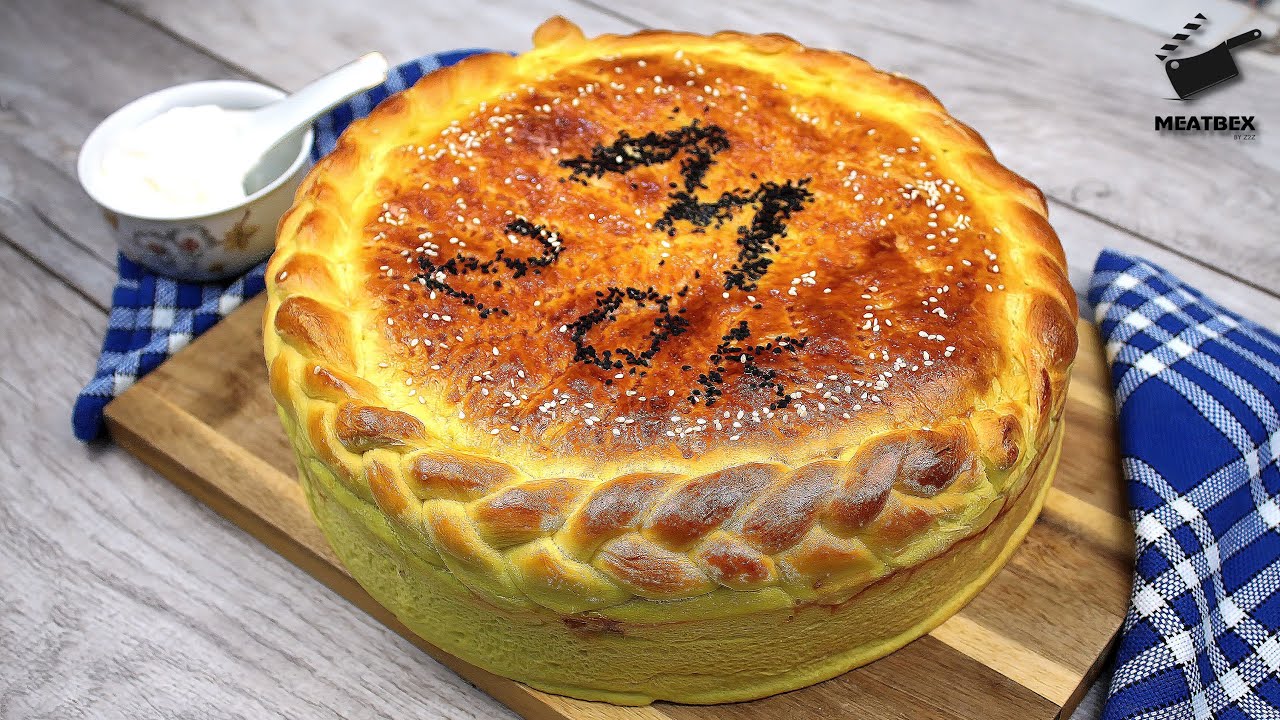 Мясной Пирог из Картофельного Теста - Воздушная Выпечка!