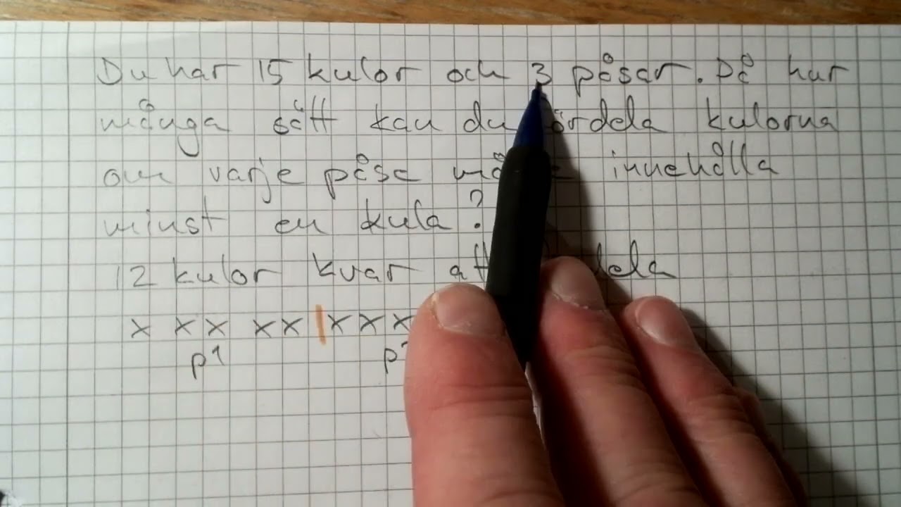 kombinatorik avdelare del 2