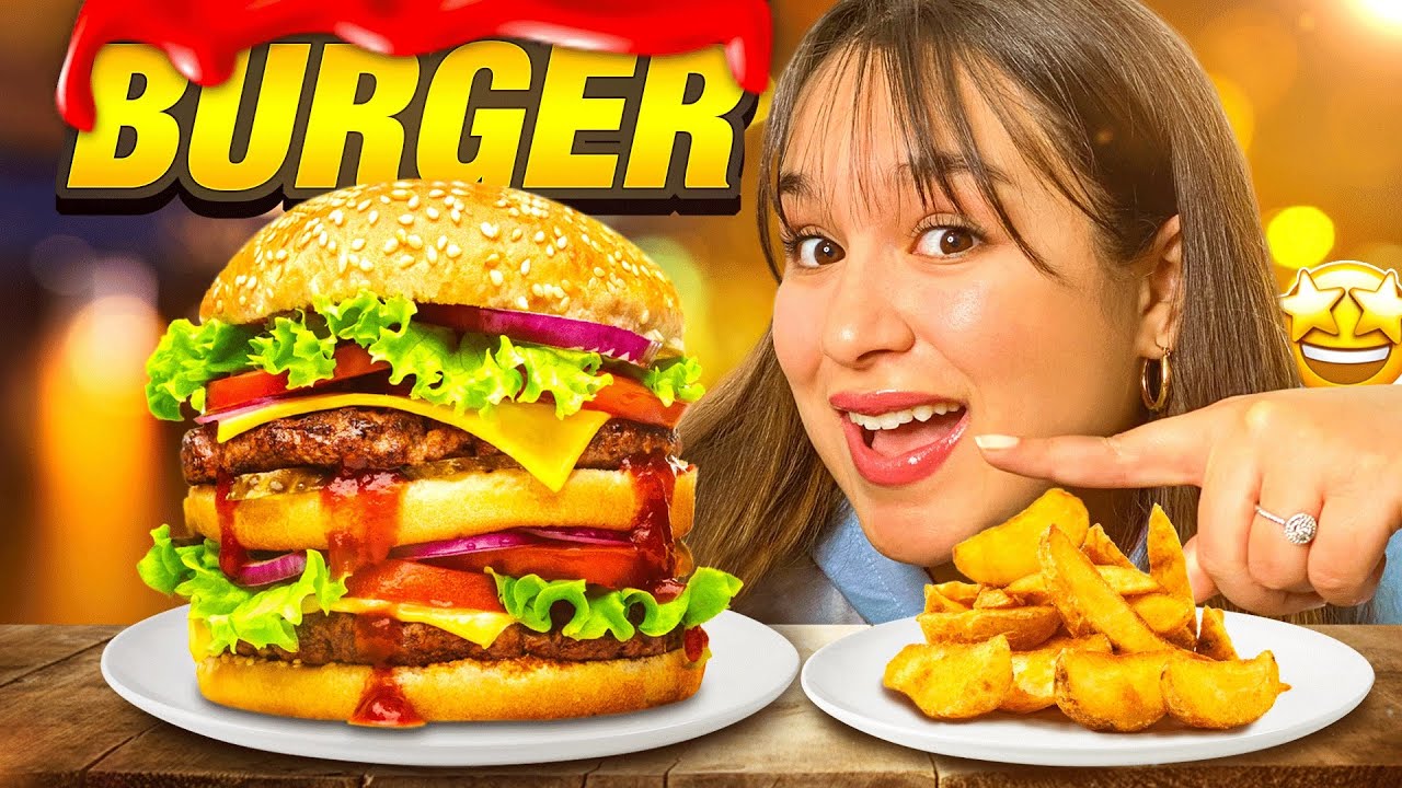جربت بورجر كامل مكمول بحال ديال المطاعم الكبرى 🍔🍟