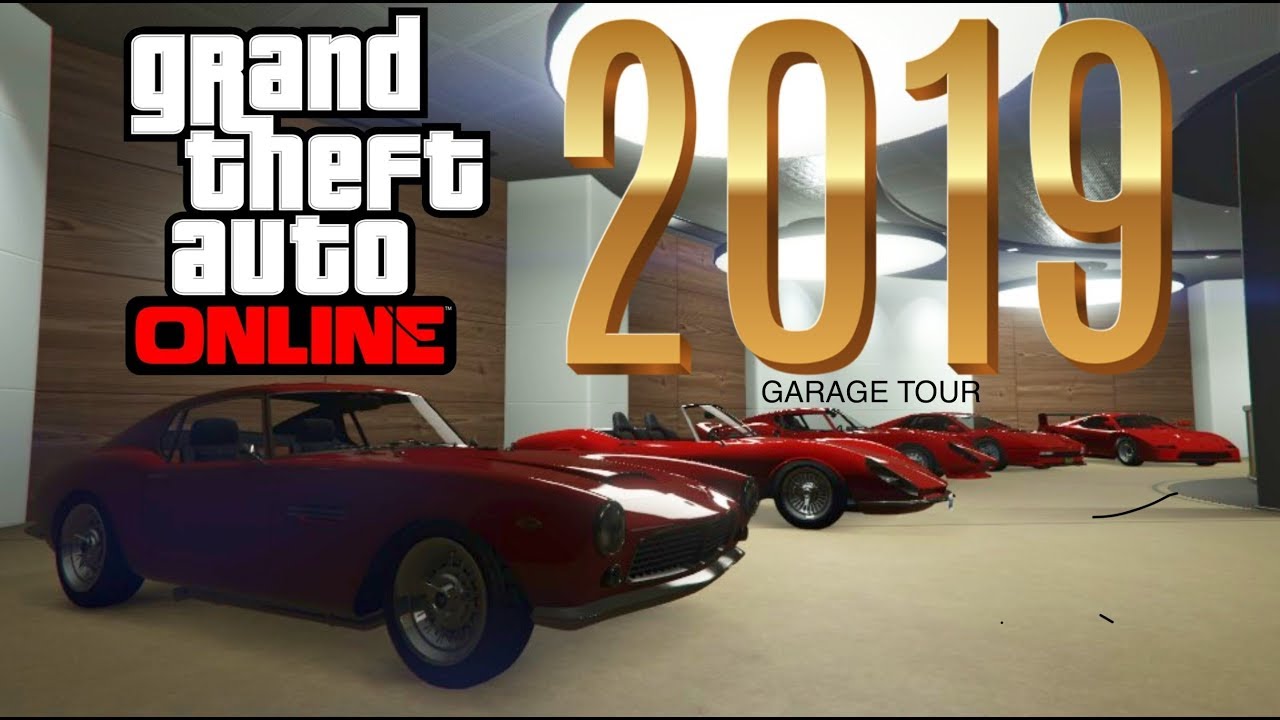 GTA ONLINE : 2019 Garage Tour -The Prestige Collection Pt 1 - 60 Car Office Garage