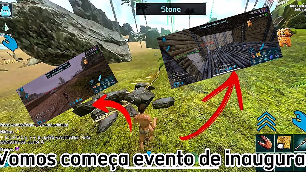 (I went to play on the new legit server) amazing event_ ARK MOBILE 