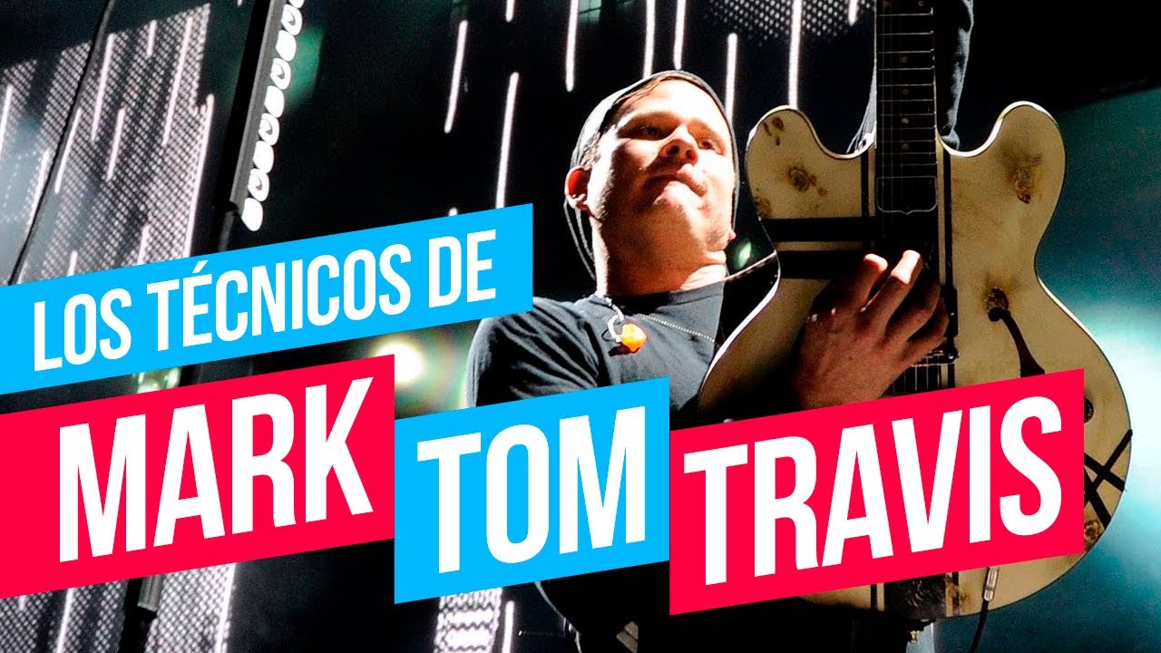 Los técnicos de Travis Barker, Mark Hoppus y Tom DeLonge (Honda Civic Tour 2011)