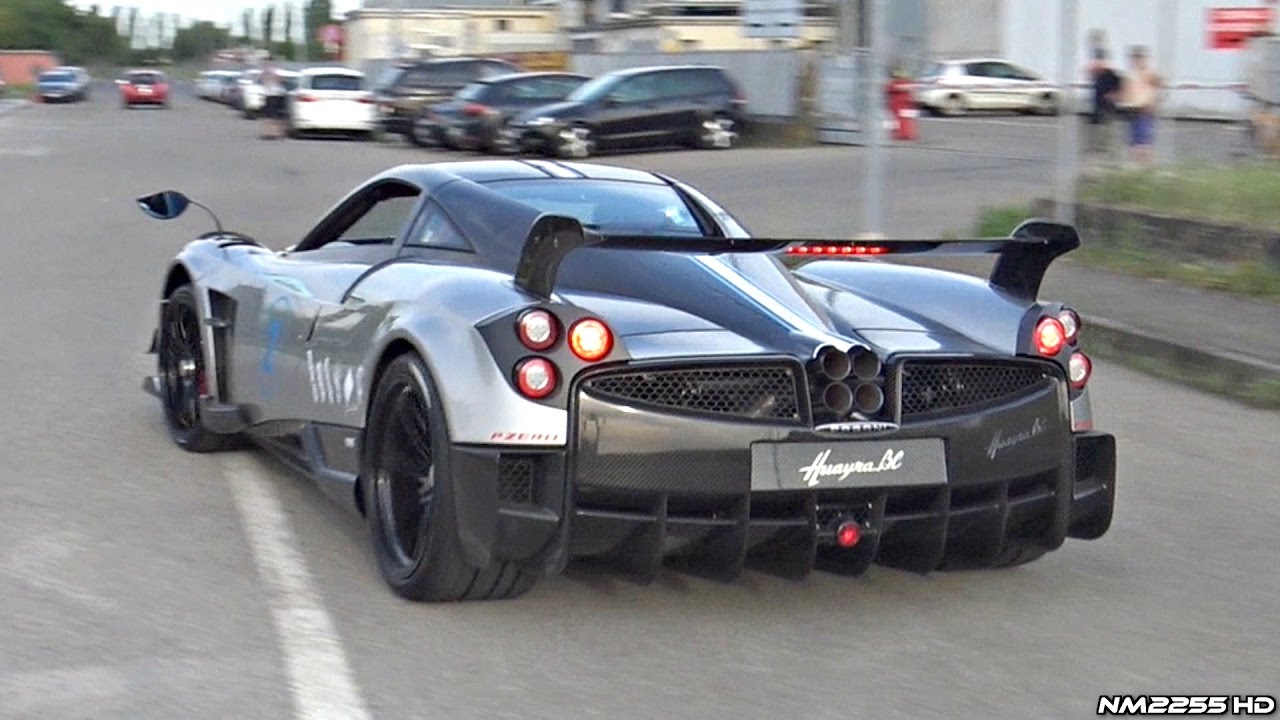Pagani Huayra BC BRUTAL Accelerations and Blue Flames!!