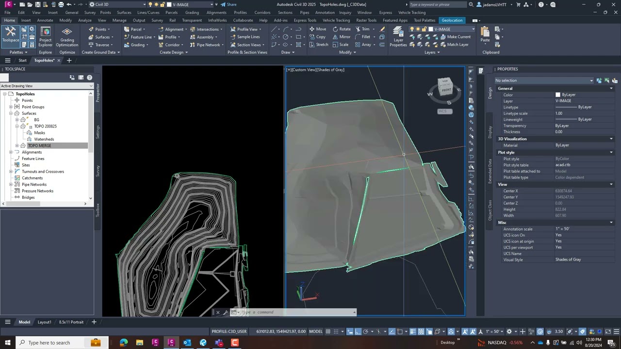 Civil 3d — Исправление дыр в поверхностях