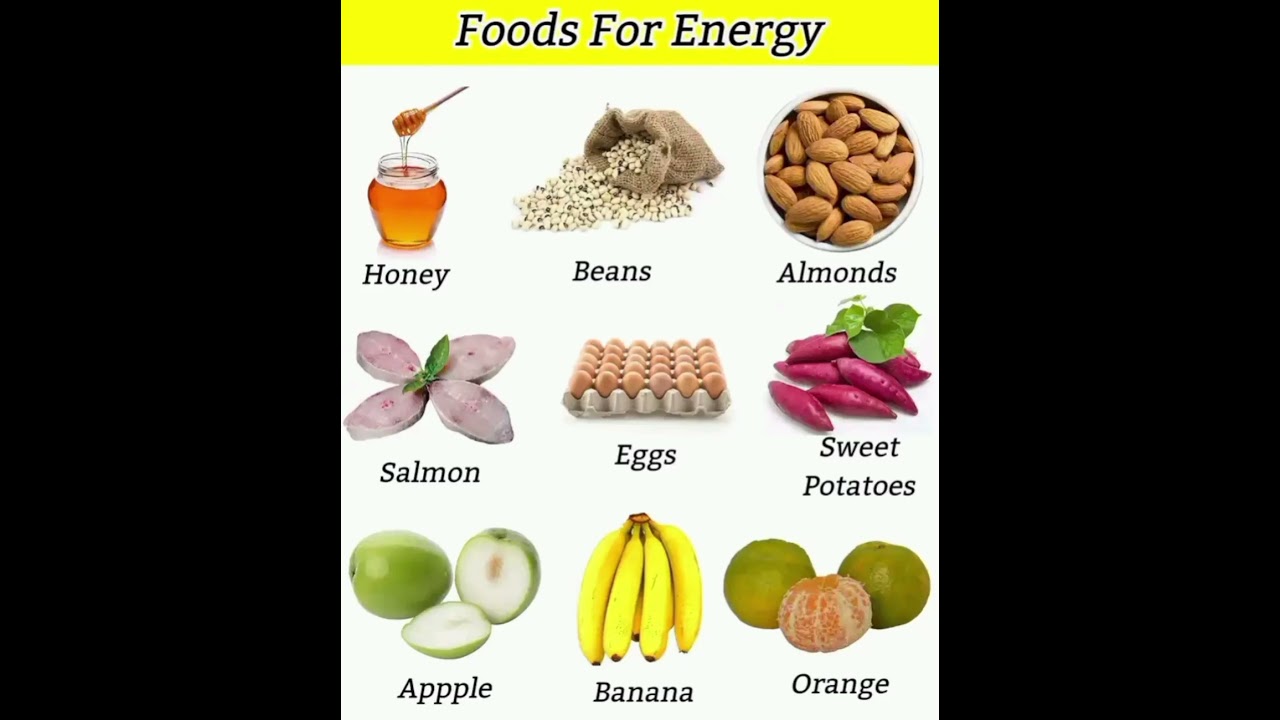 Foods for energy #energyfood #foodviralvideo #foodshorts #energy #healthyfood  #vocabulary