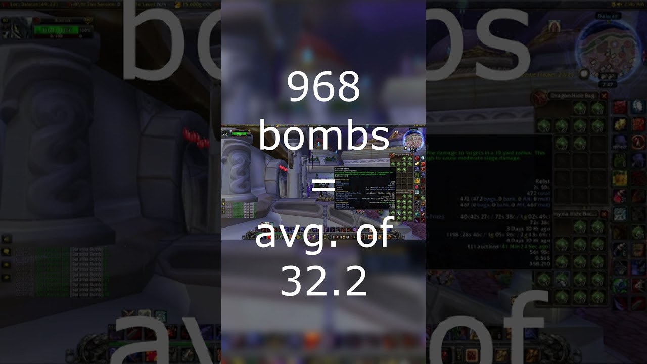 Saronite Bombs Experiment | How many bombs will I get from 20 boxes? | WoW Engineer Gold Farm