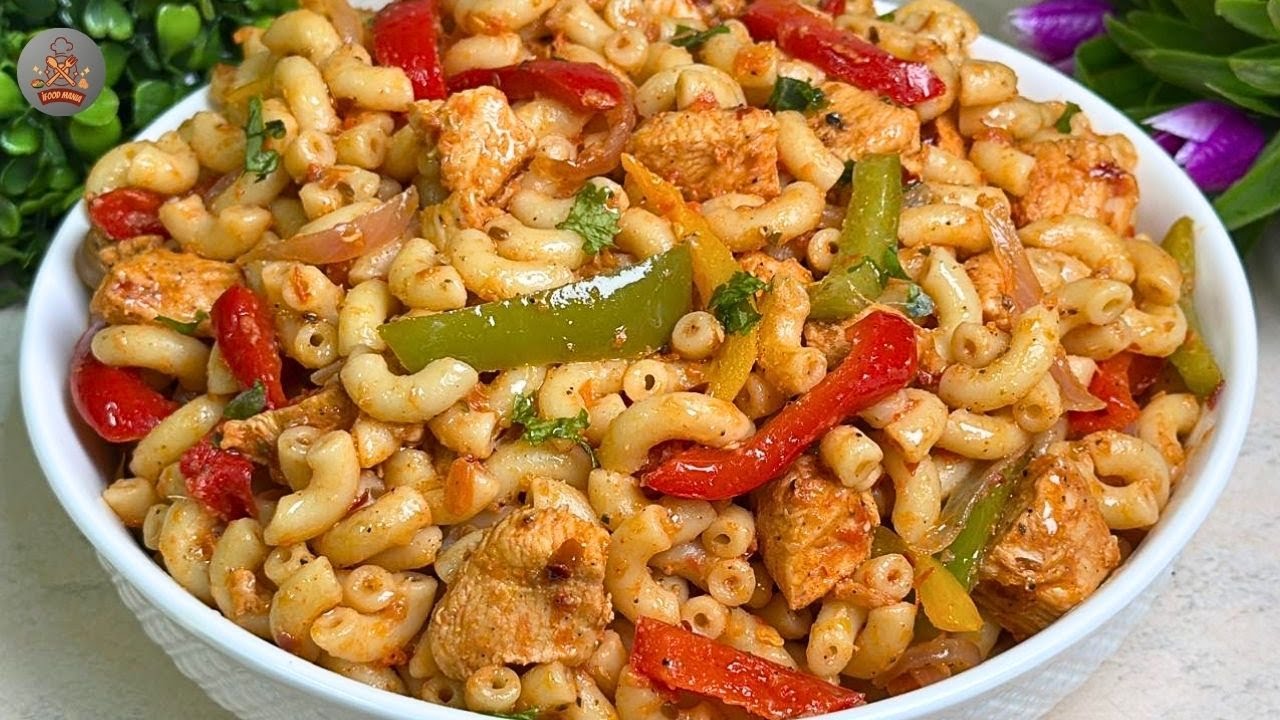 Как приготовить макароны с курицей фахитас | Попробовав этот рецепт пасты однажды, вы уже никогда...