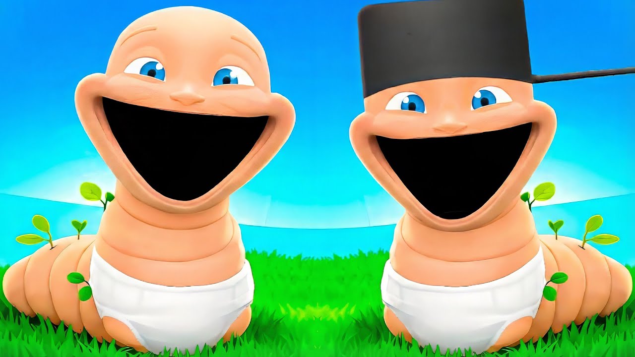 Baby & Brother Become HUNGRY WORMS!