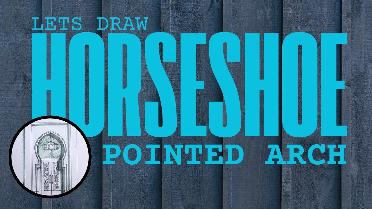 Let's Draw a Horse Shoe Pointed Arch.