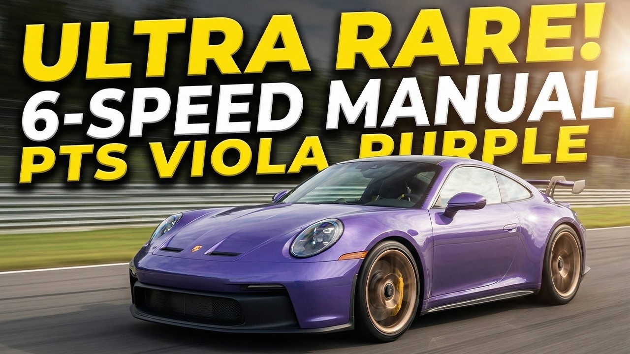 (ULTRA RARE!) PTS Viola Purple 2024 Porsche 911 GT3! (6-Speed)