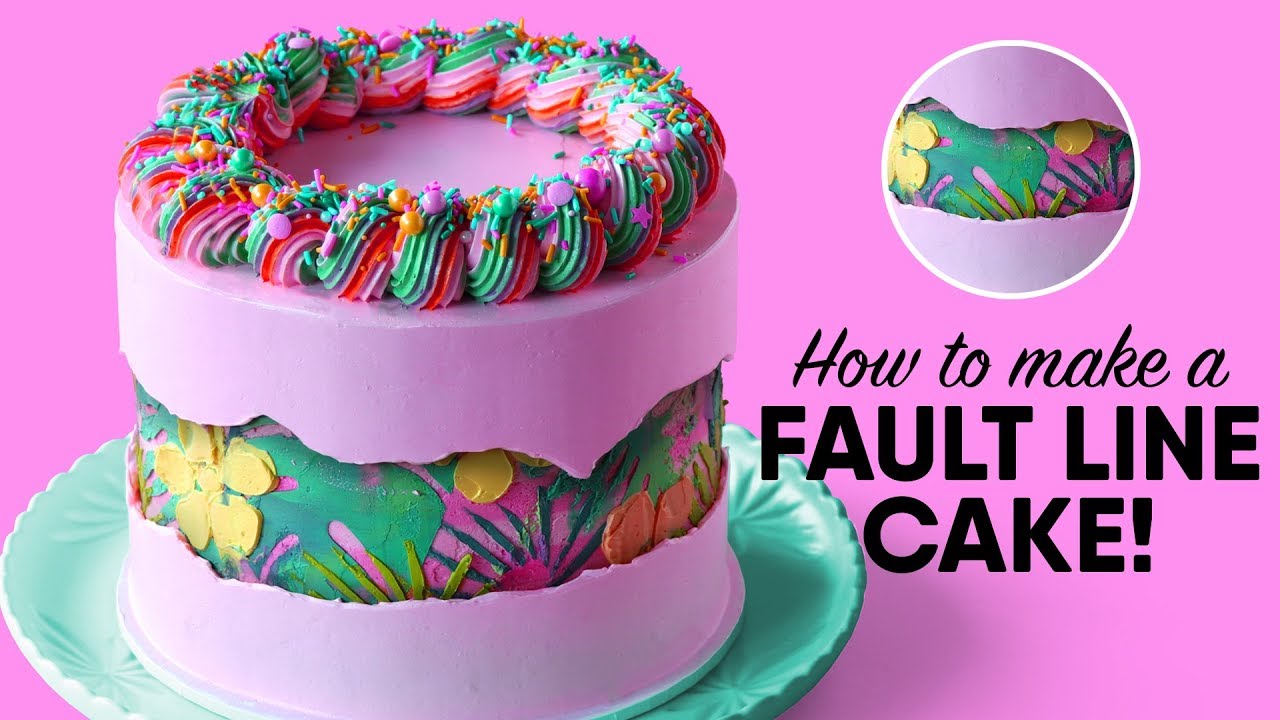 How to Decorate a FAULT LINE CAKE! - The Scran Line