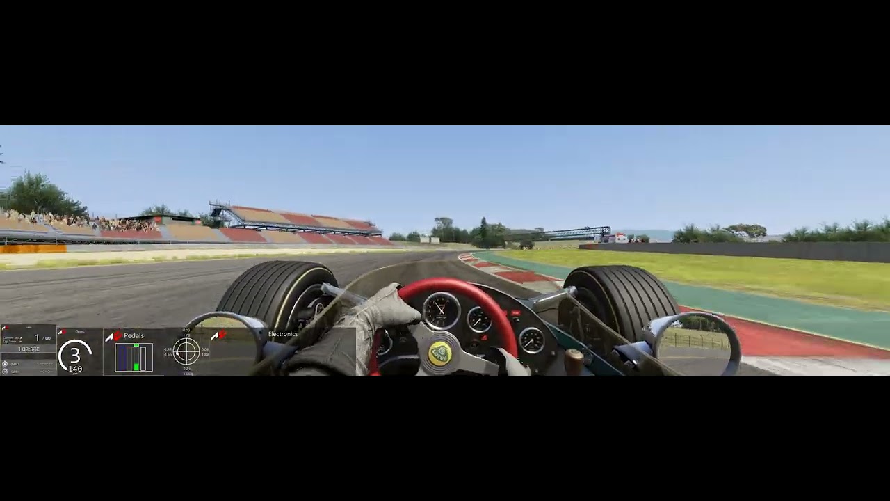 Assetto Corsa Barcelona Moto Lotus Type 49 World Record 1:47.117 Onboard